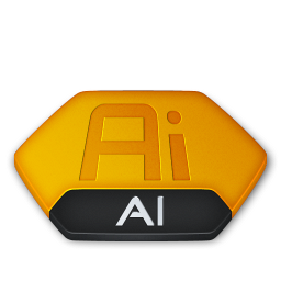 Adobe illustrator ai v2 Icon, Adobe illustrator ai v2,Senary,File Type
