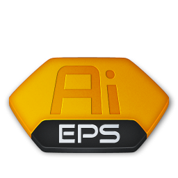 Adobe illustrator eps v2 Icon, Adobe illustrator eps v2,Senary,File Type
