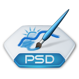 Adobe photoshop psd Icon, Adobe photoshop psd,Senary,File Type