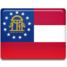 Georgia Flag Icon, Georgia Flag,American States,Flag