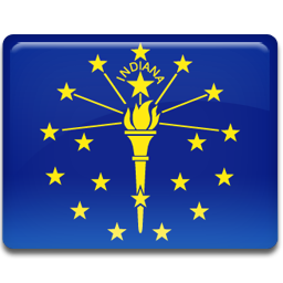 Indiana Flag Icon, Indiana Flag,American States,Flag