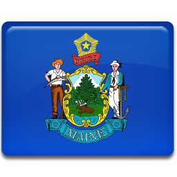 Maine Flag Icon, Maine Flag,American States,Flag