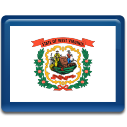 West Virginia Flag Icon, West Virginia Flag,American States,Flag