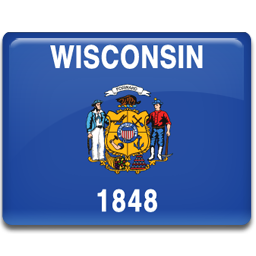 Wisconsin Flag Icon, Wisconsin Flag,American States,Flag