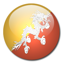 Bhutan Flag Icon, Bhutan Flag,Rounded World Flags,Flag,rounded,country