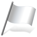Solid Color White Flag 3 Icon, Solid Color White Flag 3,Vista Flags,Flag