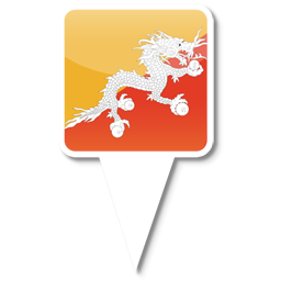 Bhutan Icon, Bhutan,iPhone Map Flag,Flag