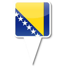Bosnia Herzegovina Icon, Bosnia Herzegovina,iPhone Map Flag,Flag
