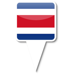 Costa Rica Icon, Costa Rica,iPhone Map Flag,Flag