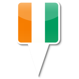 Ivory Coast Icon, Ivory Coast,iPhone Map Flag,Flag