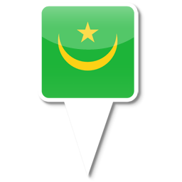 Mauritania Icon, Mauritania,iPhone Map Flag,Flag