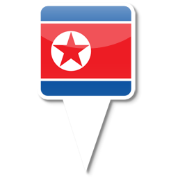 North Korea Icon, North Korea,iPhone Map Flag,Flag