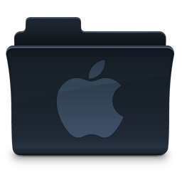 Apple Folder Icon, Apple Folder,Agua Onyx Folders,Folder,