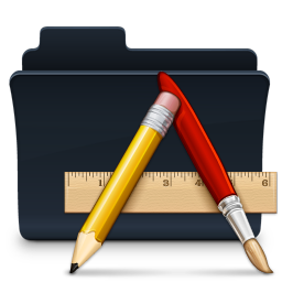 Apps Folder Badged Icon, Apps Folder Badged,Agua Onyx Folders,Folder,