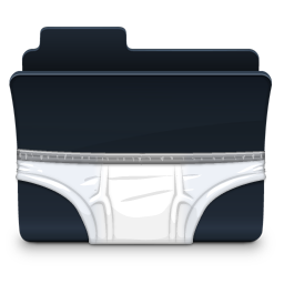 Briefs Folder Icon, Briefs Folder,Agua Onyx Folders,Folder,