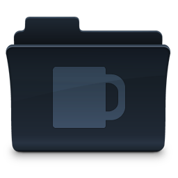Coffee Folder Icon, Coffee Folder,Agua Onyx Folders,Folder,