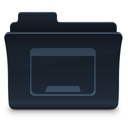 Desktop Folder Icon, Desktop Folder,Agua Onyx Folders,Folder,