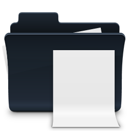 Documents Folder Badged Icon, Documents Folder Badged,Agua Onyx Folders,Folder,