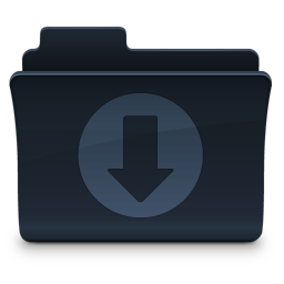 Downloads Folder Icon, Downloads Folder,Agua Onyx Folders,Folder,