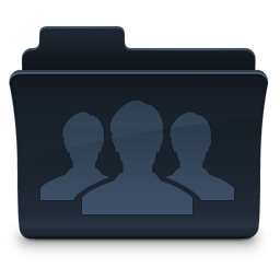 Groups Folder Icon, Groups Folder,Agua Onyx Folders,Folder,
