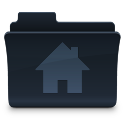 Home Folder Icon, Home Folder,Agua Onyx Folders,Folder,