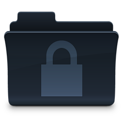 Lock Folder Icon, Lock Folder,Agua Onyx Folders,Folder,