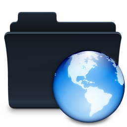 Network Folder Icon, Network Folder,Agua Onyx Folders,Folder,