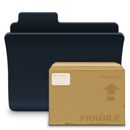 Packages Folder Badged Icon, Packages Folder Badged,Agua Onyx Folders,Folder,