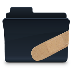 Patched Folder Icon, Patched Folder,Agua Onyx Folders,Folder,