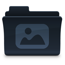 Pictures Folder Icon, Pictures Folder,Agua Onyx Folders,Folder,
