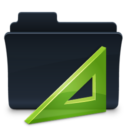 Projects Folder Badged Icon, Projects Folder Badged,Agua Onyx Folders,Folder,