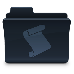 Scripts Folder Icon, Scripts Folder,Agua Onyx Folders,Folder,