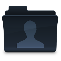 User Folder Icon, User Folder,Agua Onyx Folders,Folder,