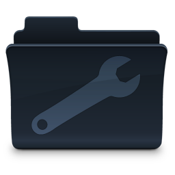 Utilities Folder Icon, Utilities Folder,Agua Onyx Folders,Folder,