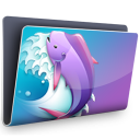 Shiira Icon, Shiira,Aqua X,Folder,http://Kamikaze00X.deviantart.com/art/Aqua-X-60099768