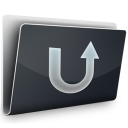 Uploads Icon, Uploads,Aqua X,Folder,http://Kamikaze00X.deviantart.com/art/Aqua-X-60099768