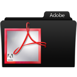 Adobe Icon, Adobe,Black glamour,Folder,