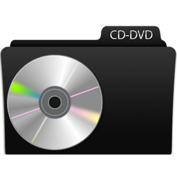 Cd Dvd Icon, Cd Dvd,Black glamour,Folder,