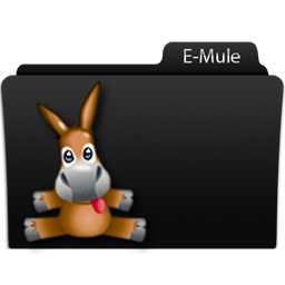E-mule Icon, E-mule,Black glamour,Folder,