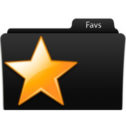 Favs Icon, Favs,Black glamour,Folder,