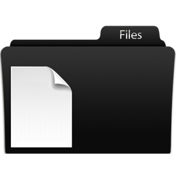 Files Icon, Files,Black glamour,Folder,