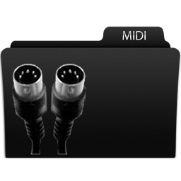 MIDI Icon, MIDI,Black glamour,Folder,