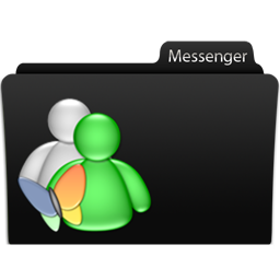 Messenger Icon, Messenger,Black glamour,Folder,