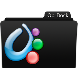 Object Dock Icon, Object Dock,Black glamour,Folder,