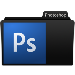 Photoshop Icon, Photoshop,Black glamour,Folder,