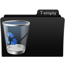 Recycle Bin Empty Icon, Recycle Bin Empty,Black glamour,Folder,