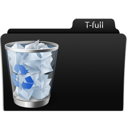 Recycle Bin Full Icon, Recycle Bin Full,Black glamour,Folder,