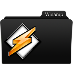 Winamp Icon, Winamp,Black glamour,Folder,