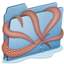 Blue Kraken Icon, Blue Kraken,Cats 2,Folder