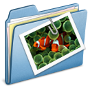 Blue Photos Icon, Blue Photos,Cats 2,Folder